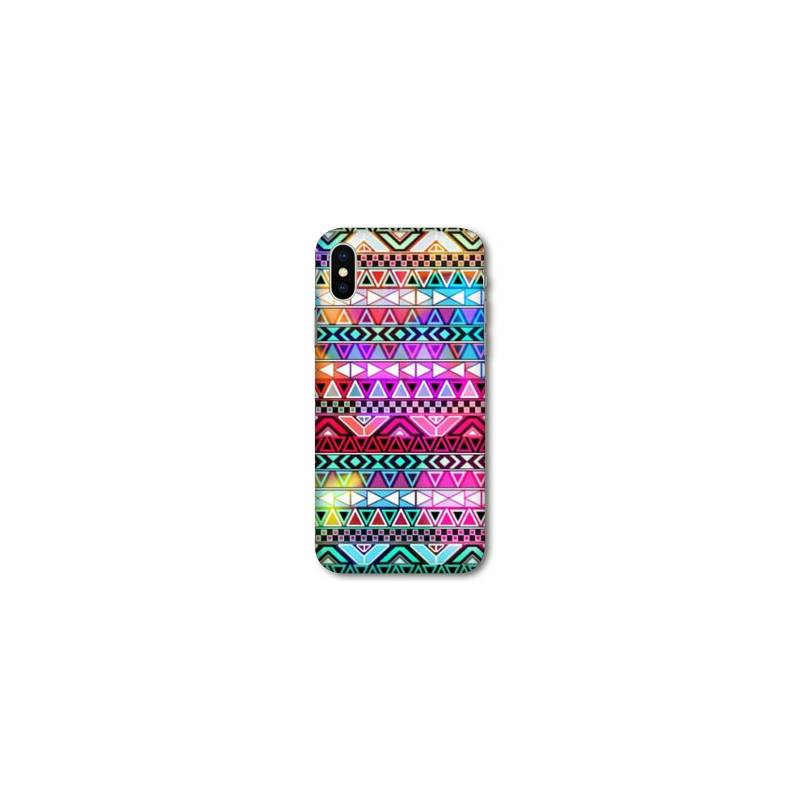 Coque Samsung Galaxy A10 motifs Aztec azteque rouge