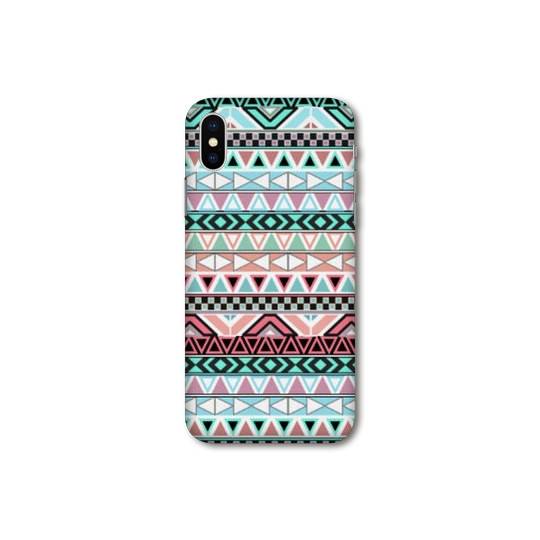 Coque Samsung Galaxy A10 motifs Aztec azteque turquoise