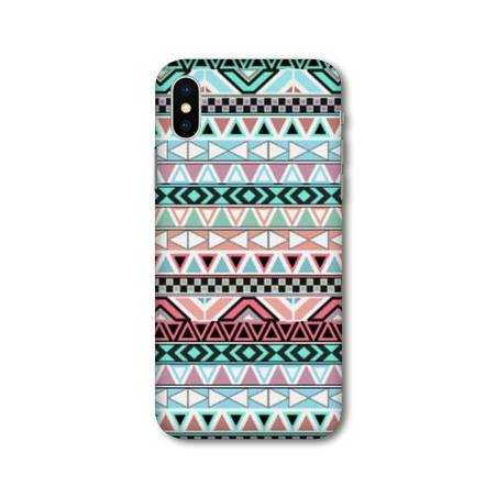 Coque Samsung Galaxy A10 motifs Aztec azteque turquoise