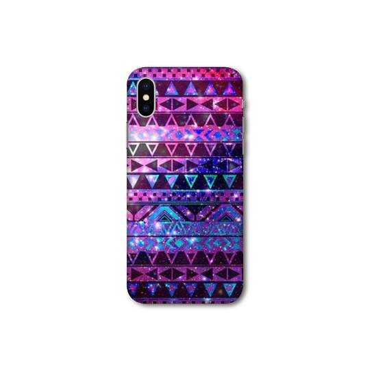 Coque Samsung Galaxy A10 motifs Aztec azteque violet