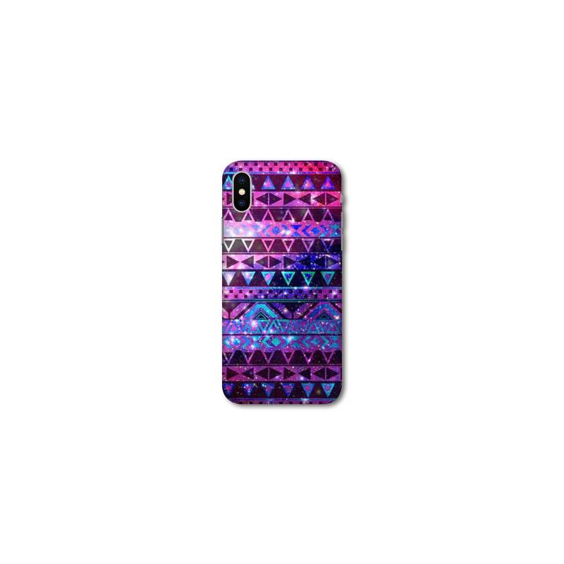 Coque Samsung Galaxy A10 motifs Aztec azteque violet