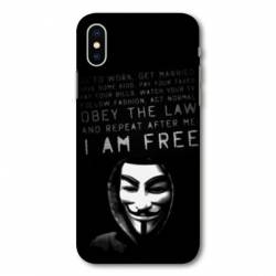 Coque Samsung Galaxy A10 Anonymous I am free