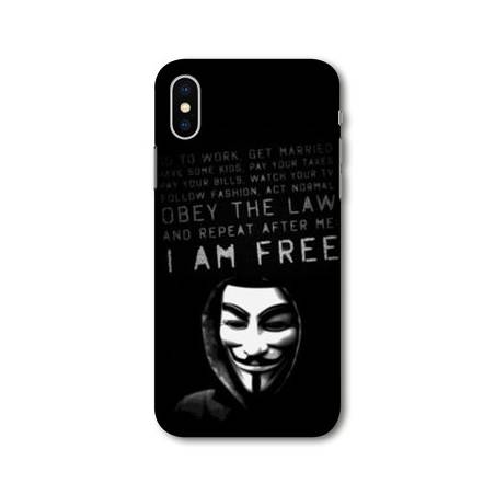 Coque Samsung Galaxy A10 Anonymous I am free