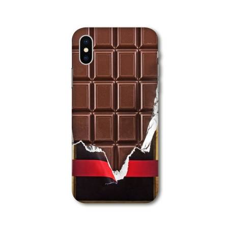 Coque Samsung Galaxy A10 Trompe œil chocolat