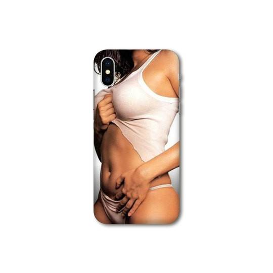 Coque Samsung Galaxy A10 Sexy tee shirt blanc
