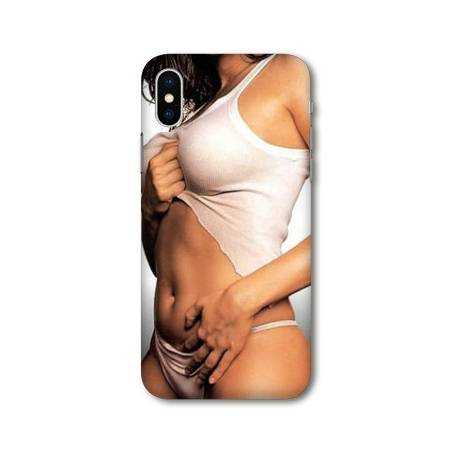 Coque Samsung Galaxy A10 Sexy tee shirt blanc