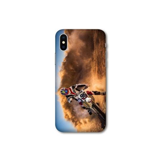 Coque Samsung Galaxy A10 Moto Cross Blanc