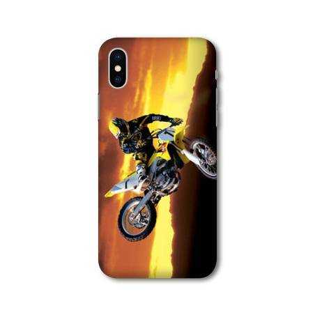 Coque Samsung Galaxy A10 Moto Cross Noir