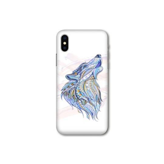 Coque Samsung Galaxy A10 Ethniques Loup Color