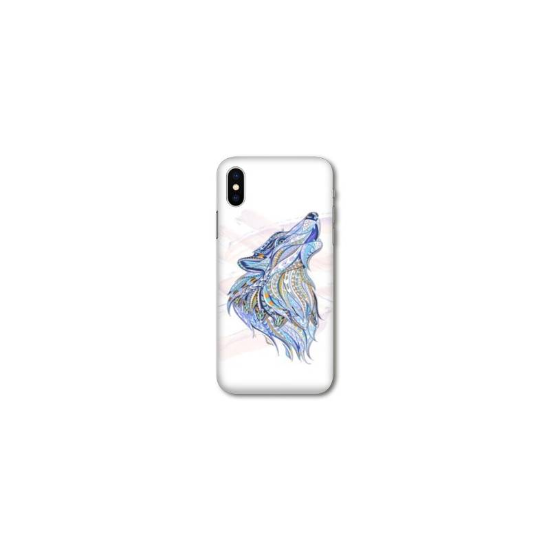 Coque Samsung Galaxy A10 Ethniques Loup Color