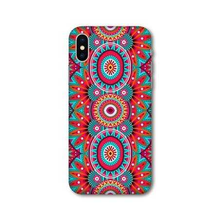 Coque Samsung Galaxy A10 Etnic abstrait Pic rouge