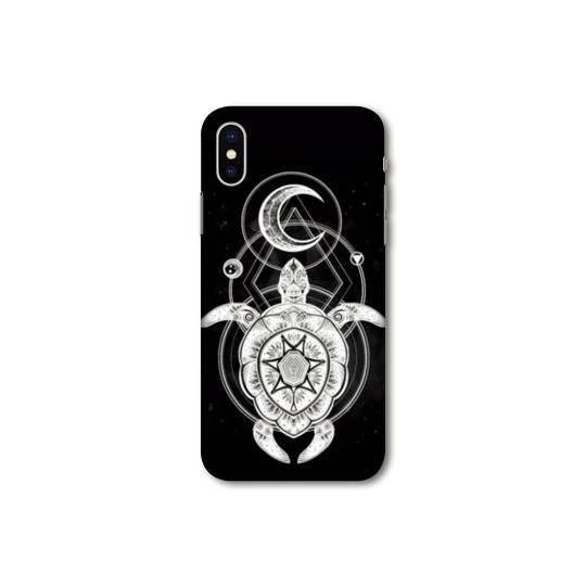Coque Samsung Galaxy A10 Animaux Maori Tortue noir
