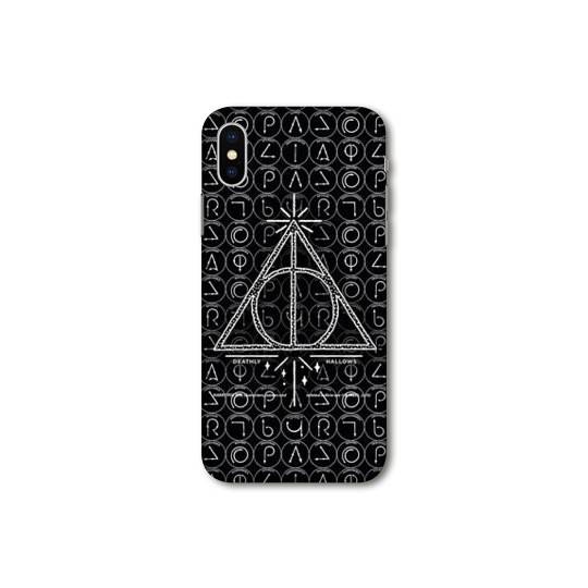Coque Samsung Galaxy A10 WB License harry potter pattern triangle noir