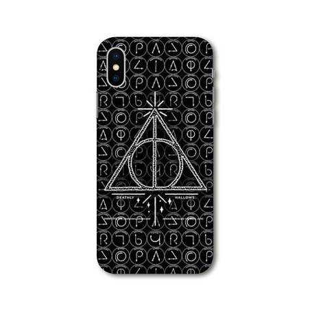 Coque Samsung Galaxy A10 WB License harry potter pattern triangle noir
