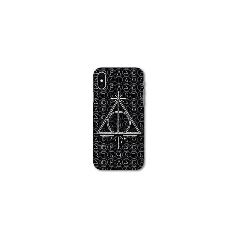 Coque Samsung Galaxy A10 WB License harry potter pattern triangle noir