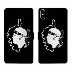 Housse cuir portefeuille Samsung Galaxy A10 Corse