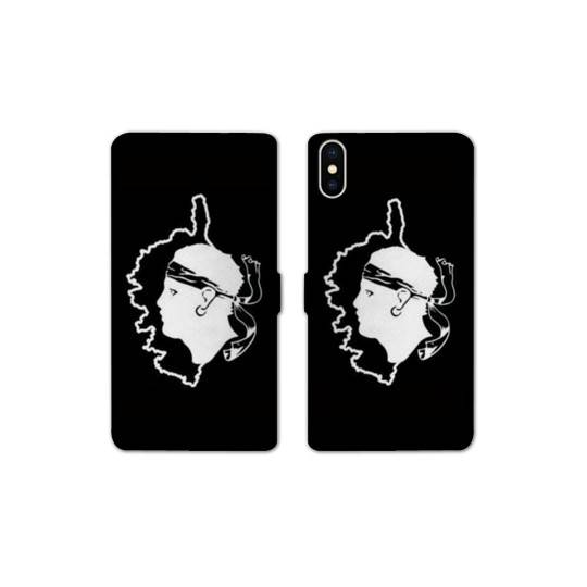 Housse cuir portefeuille Samsung Galaxy A10 Corse