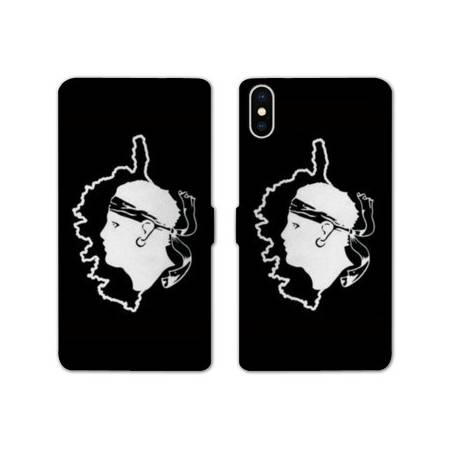 Housse cuir portefeuille Samsung Galaxy A10 Corse