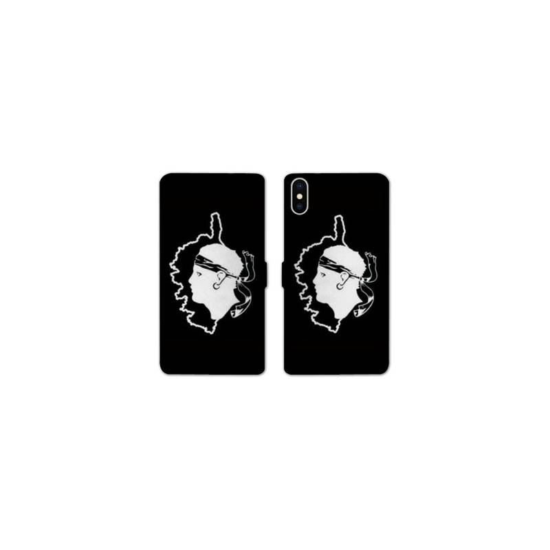 Housse cuir portefeuille Samsung Galaxy A10 Corse