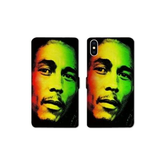 Housse cuir portefeuille Samsung Galaxy A10 Bob Marley 2