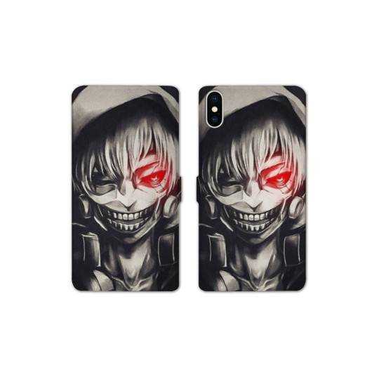 Housse cuir portefeuille Samsung Galaxy A10 Manga kaneki
