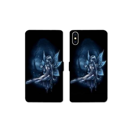 Housse cuir portefeuille Samsung Galaxy A10 Fee Bleu