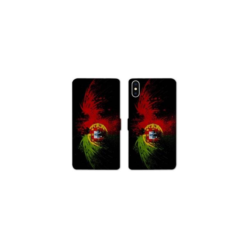 Housse cuir portefeuille Samsung Galaxy A10 Portugal Aigle