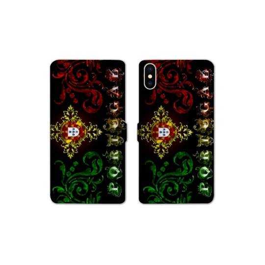 Housse cuir portefeuille Samsung Galaxy A10 Portugal Arabesque