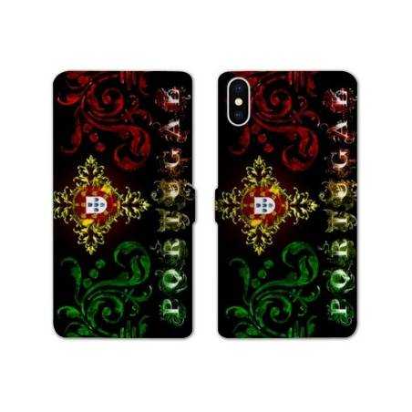 Housse cuir portefeuille Samsung Galaxy A10 Portugal Arabesque