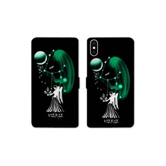 Housse cuir portefeuille Samsung Galaxy A10 signe zodiaque Vierge