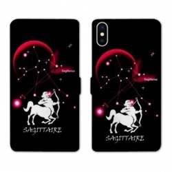 Housse cuir portefeuille Samsung Galaxy A10 signe zodiaque Sagittaire