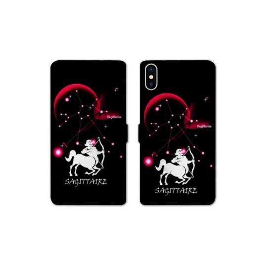 Housse cuir portefeuille Samsung Galaxy A10 signe zodiaque Sagittaire