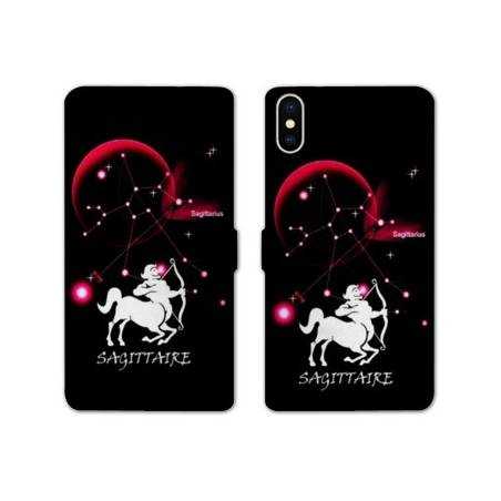 Housse cuir portefeuille Samsung Galaxy A10 signe zodiaque Sagittaire