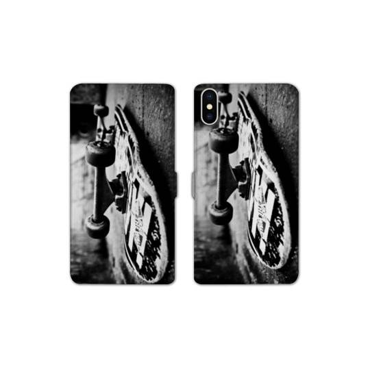 Housse cuir portefeuille Samsung Galaxy A10 Skate Vintage