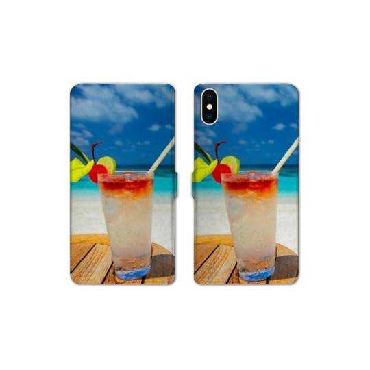 Housse cuir portefeuille Samsung Galaxy A10 Cocktail