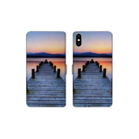 Housse cuir portefeuille Samsung Galaxy A10 Ponton