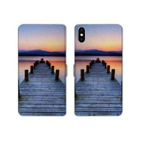 Housse cuir portefeuille Samsung Galaxy A10 Ponton