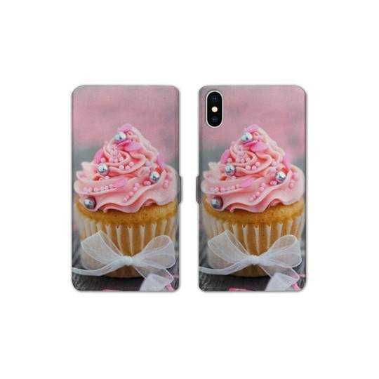 Housse cuir portefeuille Samsung Galaxy A10 Cupcake