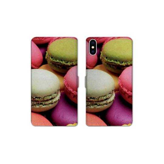 Housse cuir portefeuille Samsung Galaxy A10 Macaron
