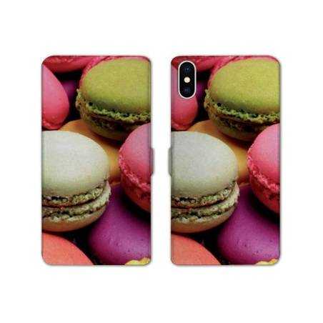 Housse cuir portefeuille Samsung Galaxy A10 Macaron