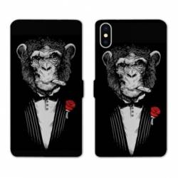 Housse cuir portefeuille Samsung Galaxy A10 Decale Mafia