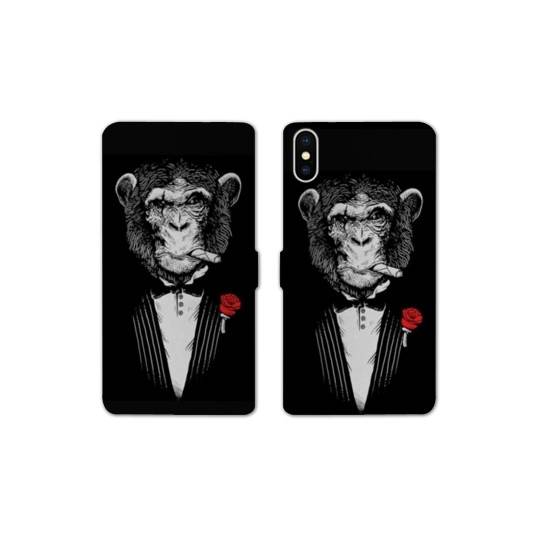 Housse cuir portefeuille Samsung Galaxy A10 Decale Mafia