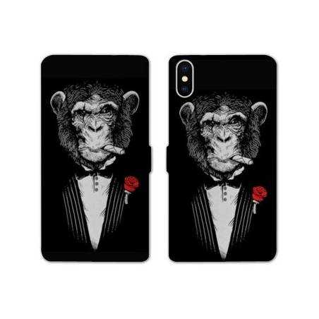 Housse cuir portefeuille Samsung Galaxy A10 Decale Mafia