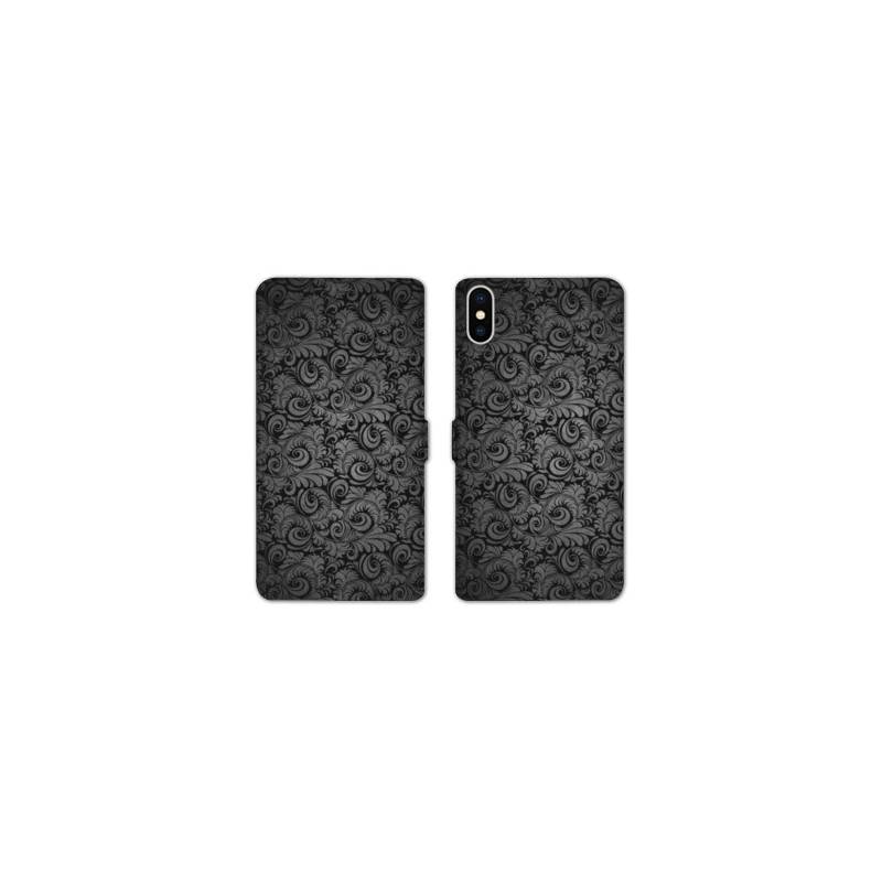 Housse cuir portefeuille Samsung Galaxy A10 Texture velours