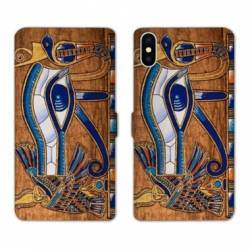 Housse cuir portefeuille Samsung Galaxy A10 Egypte Papyrus