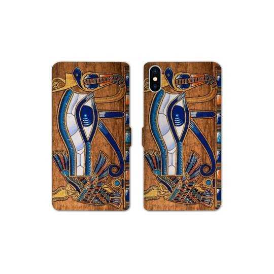 Housse cuir portefeuille Samsung Galaxy A10 Egypte Papyrus
