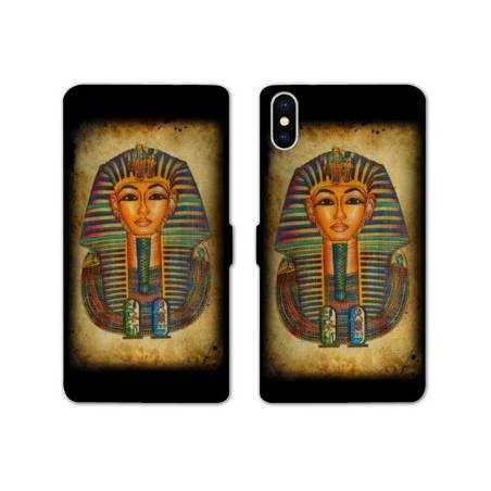 Housse cuir portefeuille Samsung Galaxy A10 Egypte Pharaon