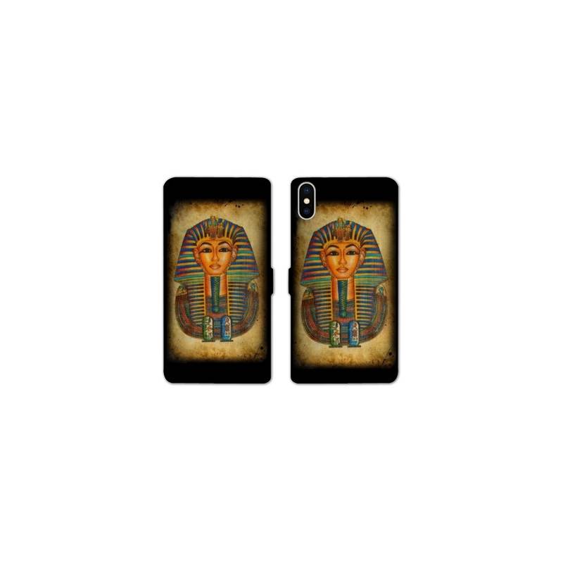 Housse cuir portefeuille Samsung Galaxy A10 Egypte Pharaon