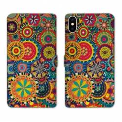 Housse cuir portefeuille Samsung Galaxy A10 Psychedelic Roue