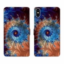 Housse cuir portefeuille Samsung Galaxy A10 Psychedelic Spirale